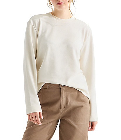 The North Face Ridge Path Waffle Knit Long Sleeve Crew Neck Tee