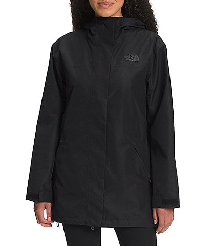 The North Face Voyage Hooded Long Cuff Sleeve Midi Raincoat