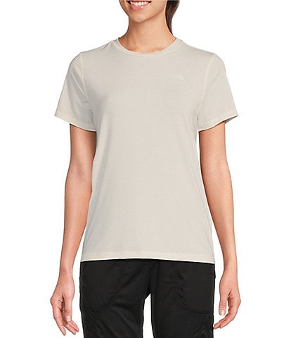The North Face Women Adventure Solid Crew Neck Short Sleeve Tee Shirt