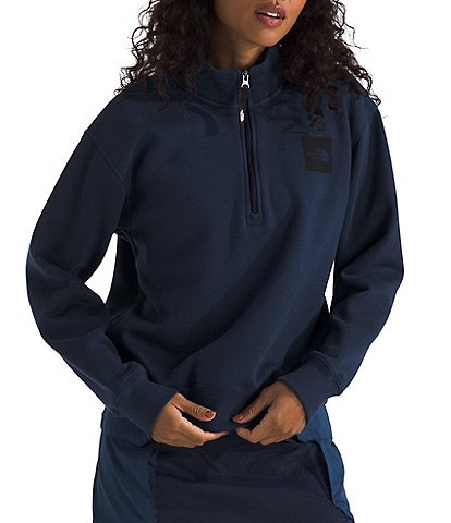 The North Face Women's Box Half Dome-Zip Stand Collar Pullover