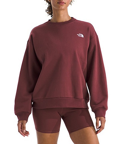The North Face Evolution Embroidered Logo Crew Neck Long Sleeve Pullover