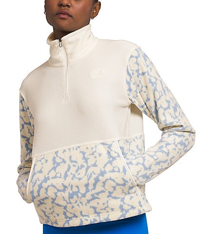 Women's Graphic Dye Print Zip Up Turtleneck Alpine Polartec® 100 Pullover