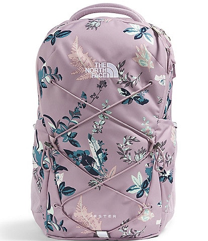 The North Face Women's Jester Ashen Purple Leaf Toss Printed Backpack