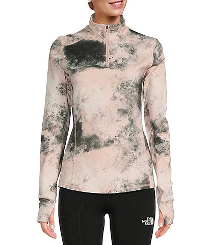 The North Face Women's Printed Winter Warm Essential Quarter Zip Jacket