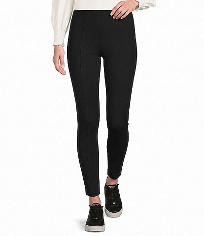 the Petite Size Slim Factor fit Stretch Ponte Knit Ankle Pants
