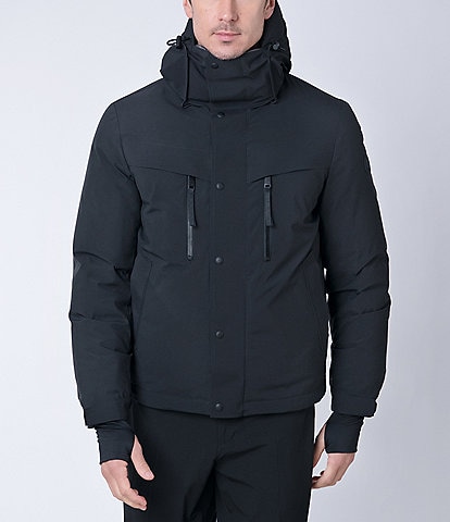 The Recycled Planet Company Norwalk-Recycled Polyester Blend Hooded Down Squall Jacket