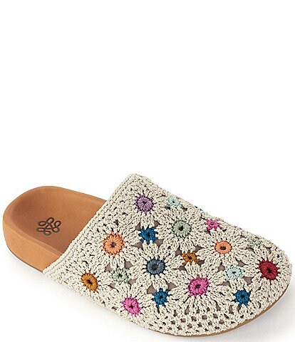The Sak Bolinas Multi Flower Crochet Clogs