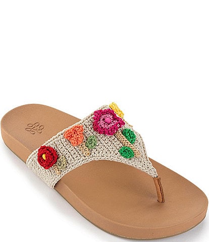 The Sak Everly 3D Flower Crochet Sandals