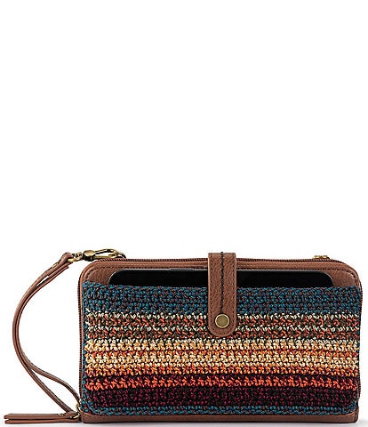 The Sak Iris Crochet Stripe Smartphone Crossbody Bag