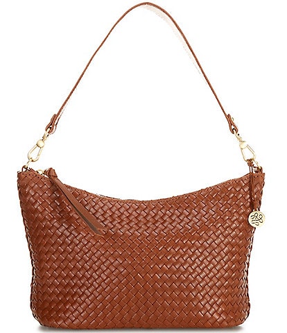 The Sak Juniper Leather Woven Hobo Bag