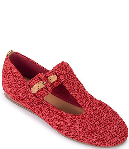 The Sak Leland Crochet T-Strap Flats