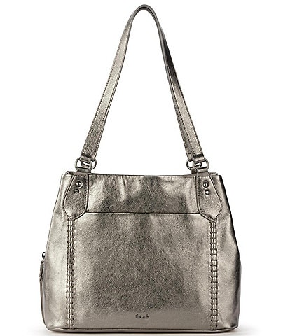 The Sak Melrose Metallic Leather Satchel Bag