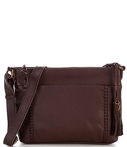 The Sak Melrose Top Zip Leather Crossbody Bag