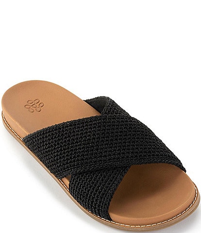 The Sak Penelope Cross Banded Slide Sandals