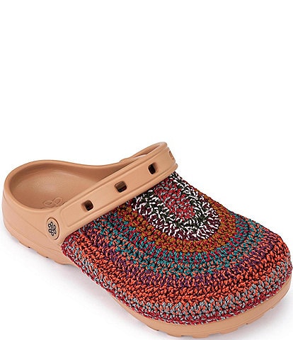 The Sak Sunset Stripe Crochet EVA Clogs