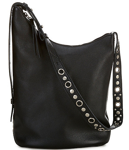 The Sak Tess Asymetrical Studeded Bucket Shoulder Bag