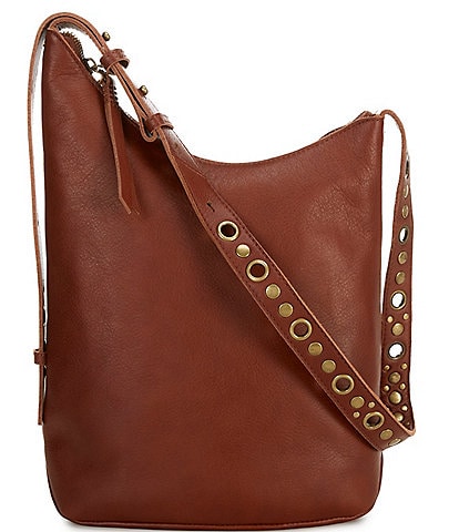 The Sak Tess Asymetrical Studeded Bucket Shoulder Bag