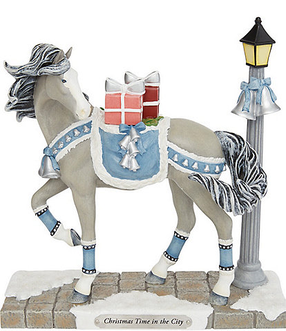 The Trail of Painted Ponies by Enesco Christmas Time in the City Figurine