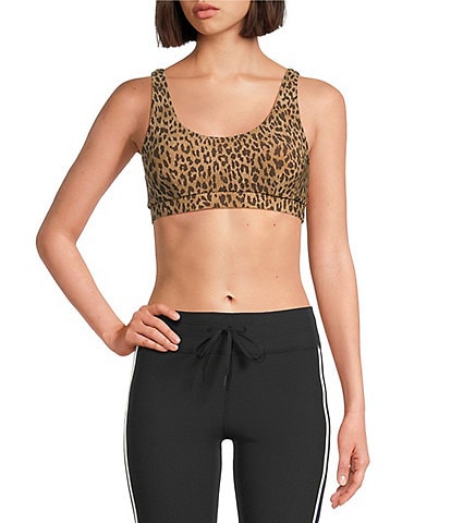 The Upside Panthera Daisy Coordinating Scoop Neck Sport Bra