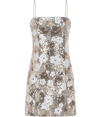 Theme NYC Big Girls Maisy Sequin Floral Dress