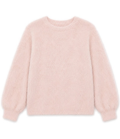 Theme NYC Big Girls Maya Fluffy Drop Shoulder Sweater