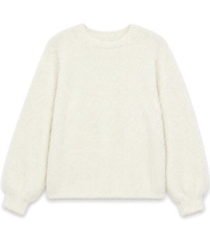 Theme NYC Big Girls Maya Fluffy Drop Shoulder Sweater