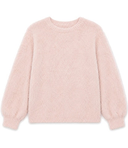 Theme NYC Big Girls Maya Fluffy Drop Shoulder Sweater