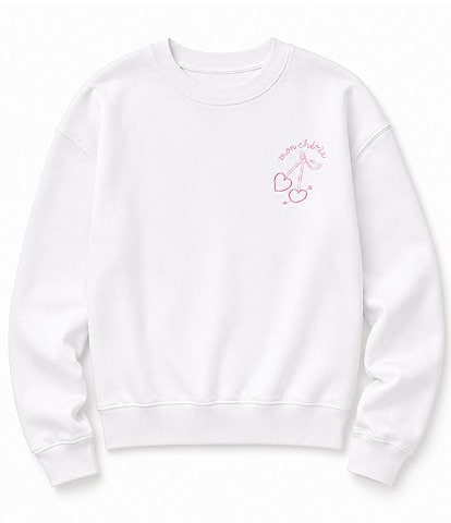 Theme NYC Big Girls #double;Mon Cherie#double; Molly French Terry Sweatshirt