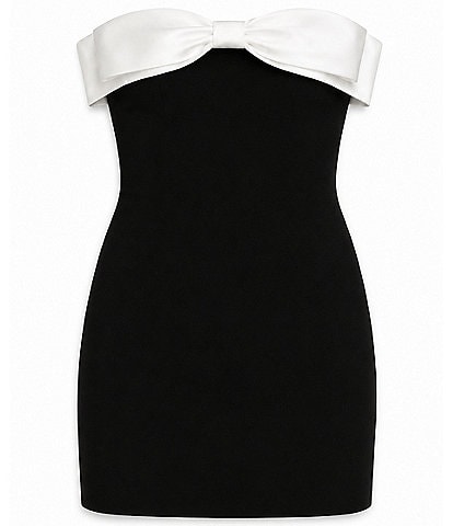 Theme NYC Big Girls James Strapless Bow-Accented Dress