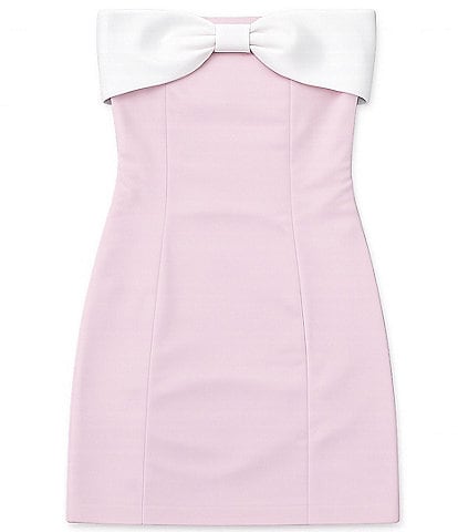 Theme NYC Girls James Strapless Bow-Accented Dress