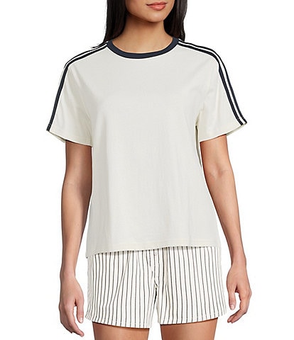 Things Between Crew Neck Short Sleeve Athletic Top