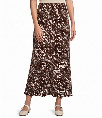 Things Between Dotted Print Maxi Skirt