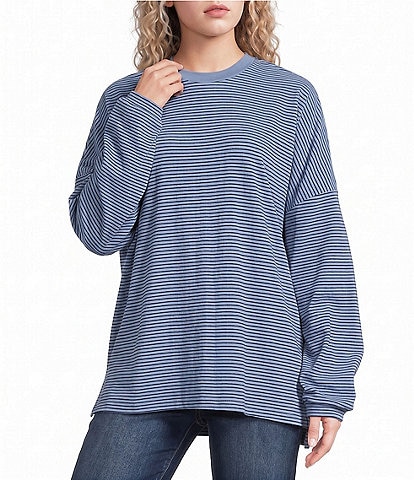 Things Between Knit Striped Long Sleeve T-Shirt