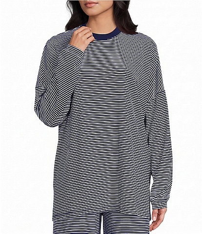 Things Between Knit Striped Long Sleeve T-Shirt