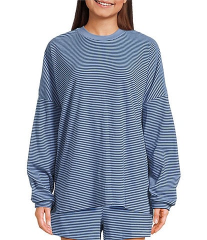 Things Between Knit Striped Long Sleeve T-Shirt