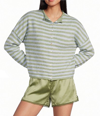 Things Between Piper Striped Button-Front Cardigan