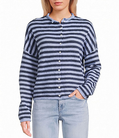 Things Between Piper Striped Button-Front Cardigan