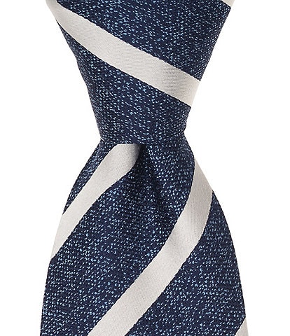 Thomas Pink Bedes Striped Traditional Silk Tie