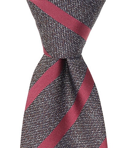 Thomas Pink Bedes Striped Traditional Silk Tie