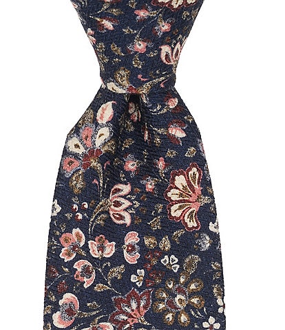 Thomas Pink Darwen Floral Traditional Silk Tie