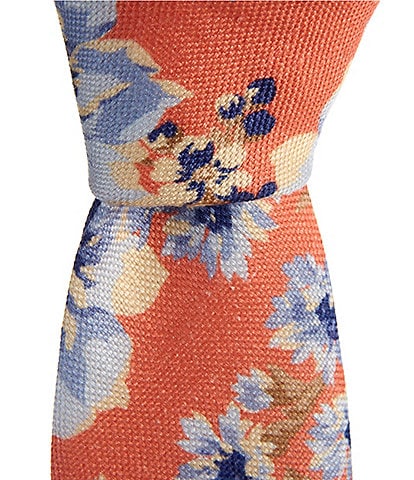 Thomas Pink Mason Floral 3.25#double; Silk Tie