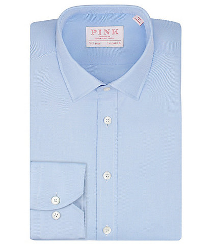 Thomas Pink Tailored Fit Spread Collar Solid Dress Shirt