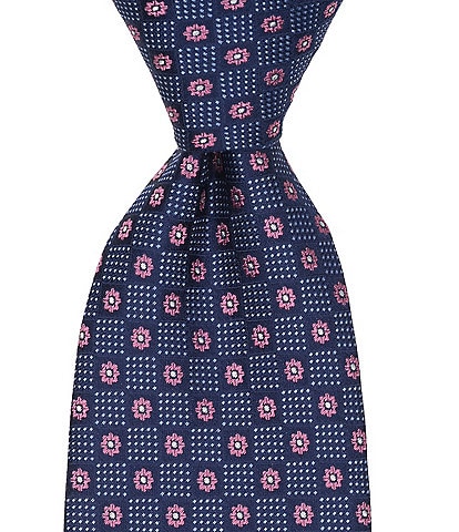 Thomas Pink Wilmot Traditional Neat Print Silk Tie