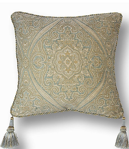 Thread and Weave Newport Chenille Medallion Square Pillow