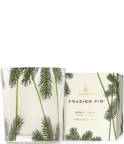 Thymes Frasier Fir Pine Needle Design Poured Candle, 13 oz.