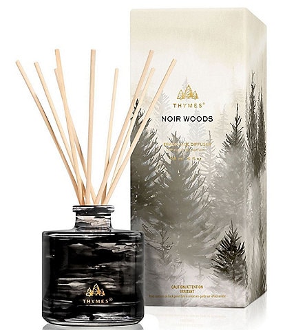 Thymes Noir Woods Petite Reed Diffuser, 4 oz