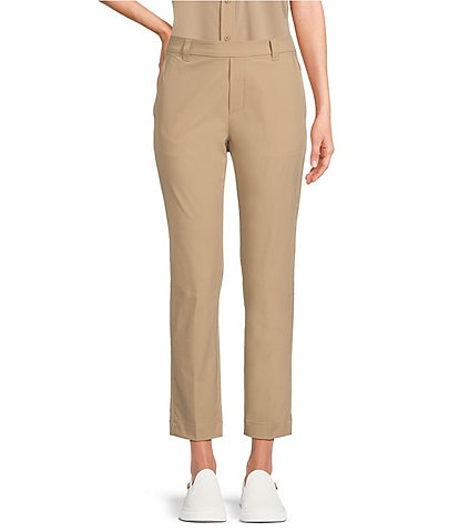 TILLEY Tech Stretch Elastic Waist Pocketed Pull-On Cropped Pants