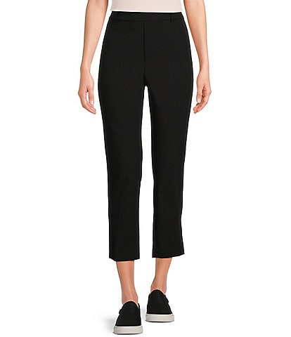 TILLEY Tech Stretch Elastic Waist Pocketed Pull-On Cropped Pants