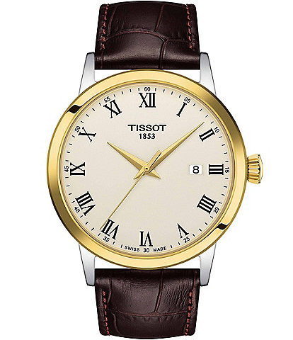 Tissot Classic Dream Embossed Cow Leather Watch