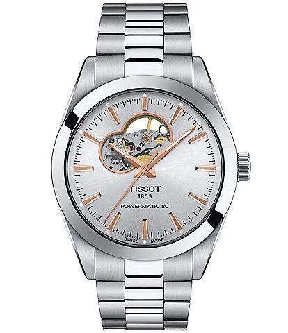 Tissot Gentleman Powermatic 80 Automatic Silver Stainless Steel Bracelet Watch